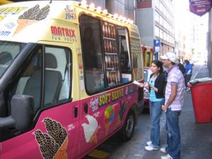 Ice cream man, book a Mr Whippy van today
